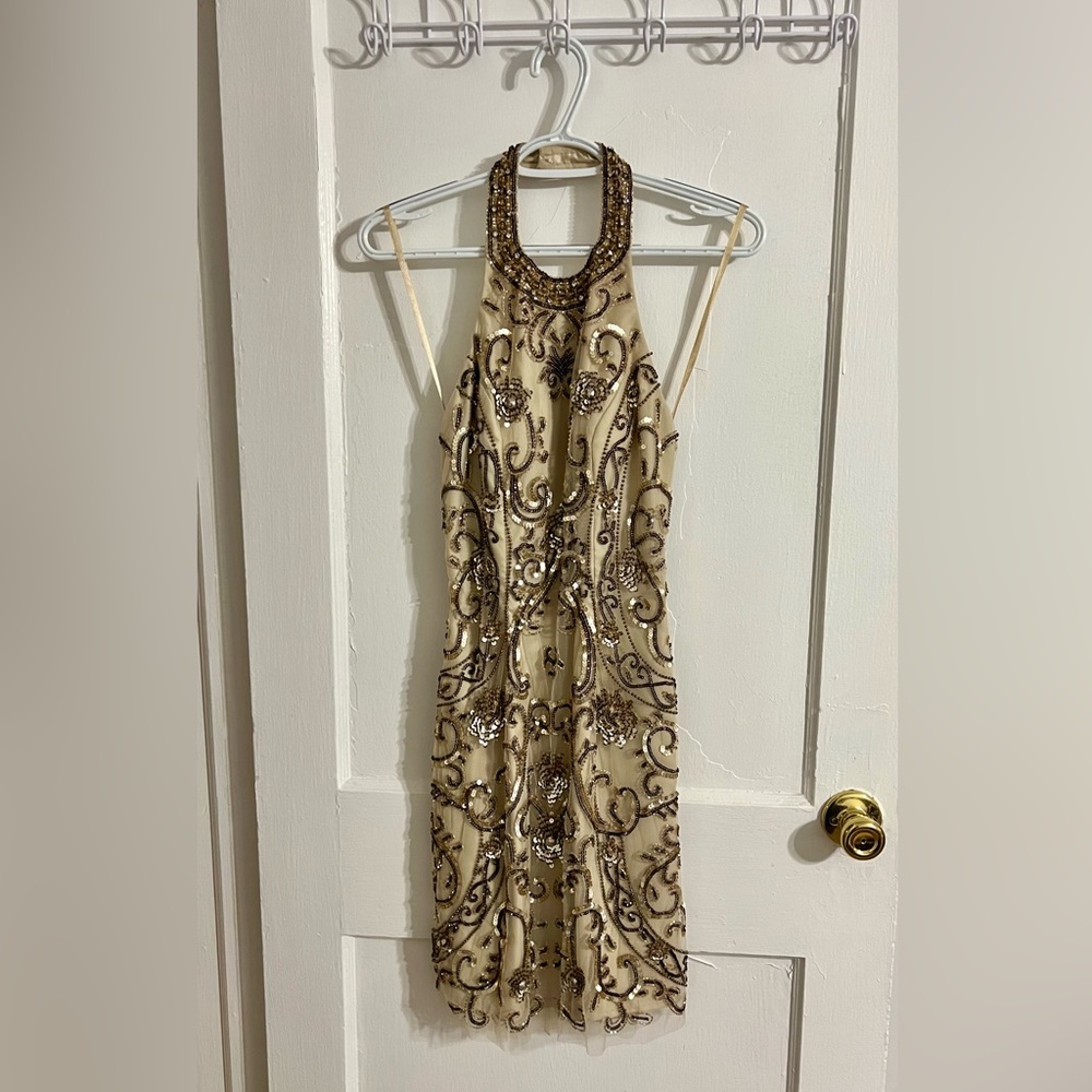 High-Neck Cocktail Dress